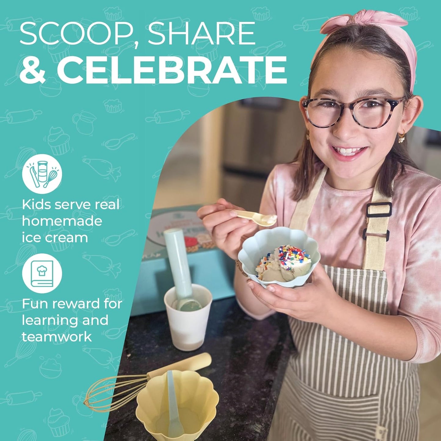 Tovla Jr. My First Food Science Kit – Edible Slime + Fun Experiments – STEM Montessori-Inspired Activity Set for Ages 5-8