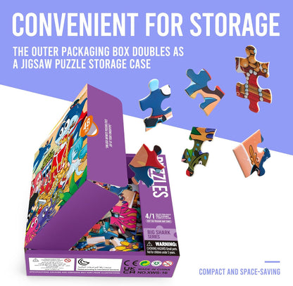 Puzzles for Kids Ages 3-8 Year Old,35pcs Jigsaw Puzzles for Toddlers & Children Ages 4-6，Educational Floor Puzzles with Storage Box for Gifts（Fire Engine）