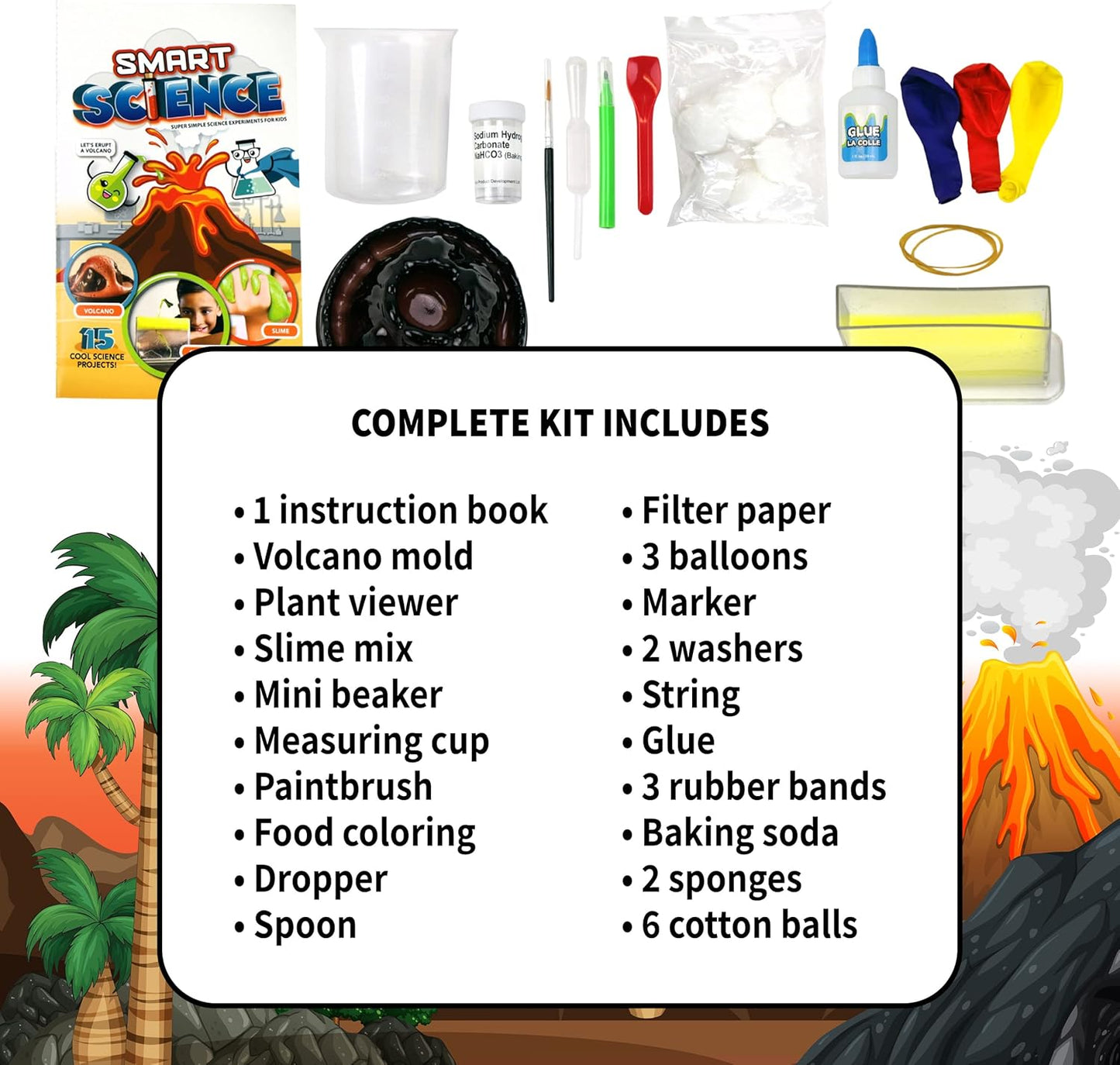 Spicebox Science Experiment Kits for Kids STEM Projects Activities Learning Educational Toys, Volcano Natural Science Lab, Smart Science Age Range 8+