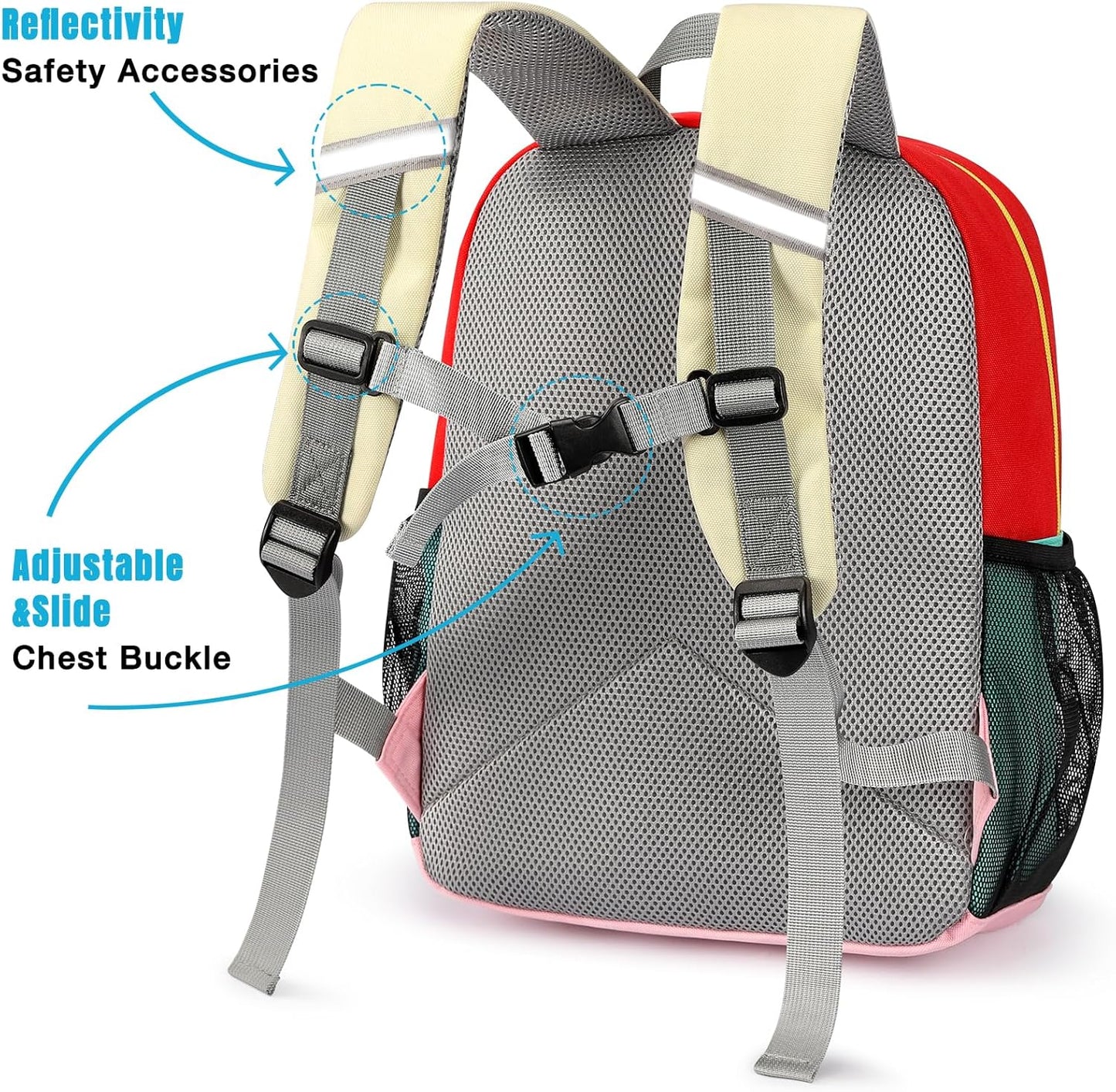 STEAMEDBUN Toddler Backpack Leash for 1-3: Backpack with Leash for Boys Girls - Anti-Lost Harness Backpack for Walking