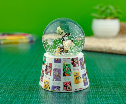 Silver Buffalo Disney Mickey and Friends Mini Light Up Snow Globe│Minnie Mouse│3.8 Inches Tall, 45mm (Small) - Colors A
