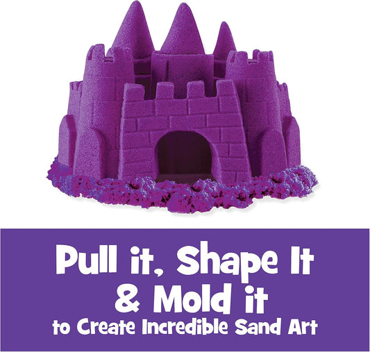 Kinetic Sand, The Original Moldable Sensory Play Sand Toys for Kids, Purple, 2 lb. Resealable Bag, Ages 3+