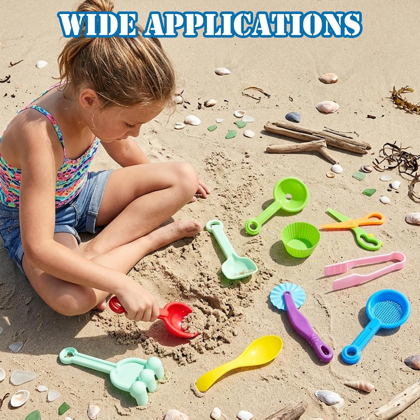 Hiawbon 20 PCS Sensory Bin Tools, Sensory Sand Tools Set, Sensory Bin Filler, Fine Motor Toys Handy Scooper Set, Sensory Bin Accessories Tool, Bin Scoops Plastic Tweezers Tongs Cups for 2+ Years Old