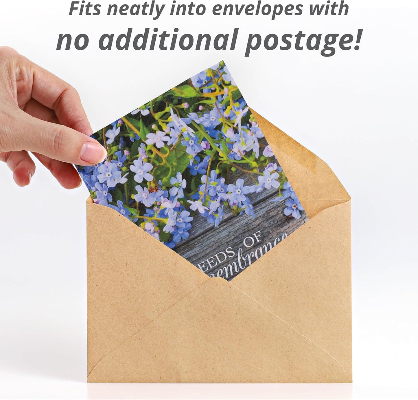 Grateful Memories Dove with Bird and Butterfly Mix Seed Favor Packets - Gardening Gifts - Wild Flower Seeds for Planting - Garden or Indoor Plant Flowers - Growing Plants in Memory