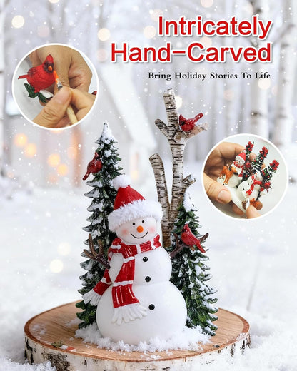 Extra Large Christmas Snow Globes Christmas Lantern, 12.99" Musical Snow Globe with 8 Songs, Santa Snowglobe for Kids Adults, 6H Timer Dual Power, Lighted Christmas Decorations Indoor Gifts