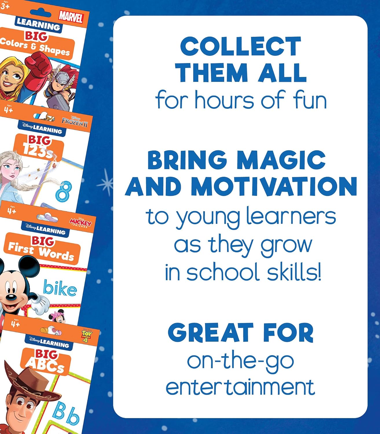 Disney Learning Frozen 2 BIG Number Flash Cards for Counting Numbers 0-25, Numbers Flash Cards for Kids Ages 4-8, Preschool, Kindergarten, and 1st Grade, Math Flash Cards