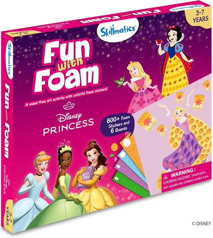 Skillmatics Foam Sticker Art Activity - Animals, Mess-Free Fun for Kids, 800+ 3D Foam Stickers, DIY Felt Craft Kits, Gifts for Boys & Girls Ages 3, 4, 5, 6, 7