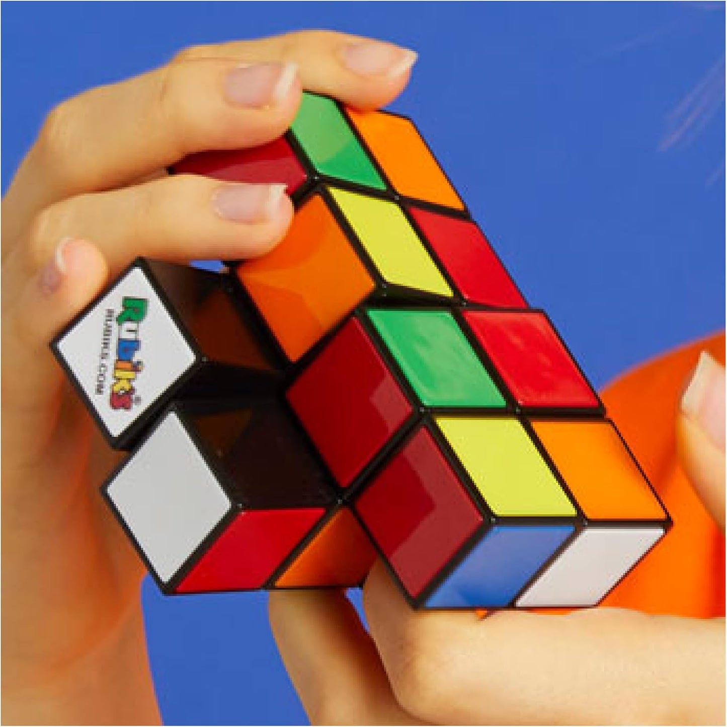 Rubik’s Cube, Tower 2x2x4 Complex Problem-Solving Brain Teaser, Classic Color-Matching Puzzle, Fidget Toy, Sensory Puzzle for Adults, Teens, Kids, Ages 8 & Up