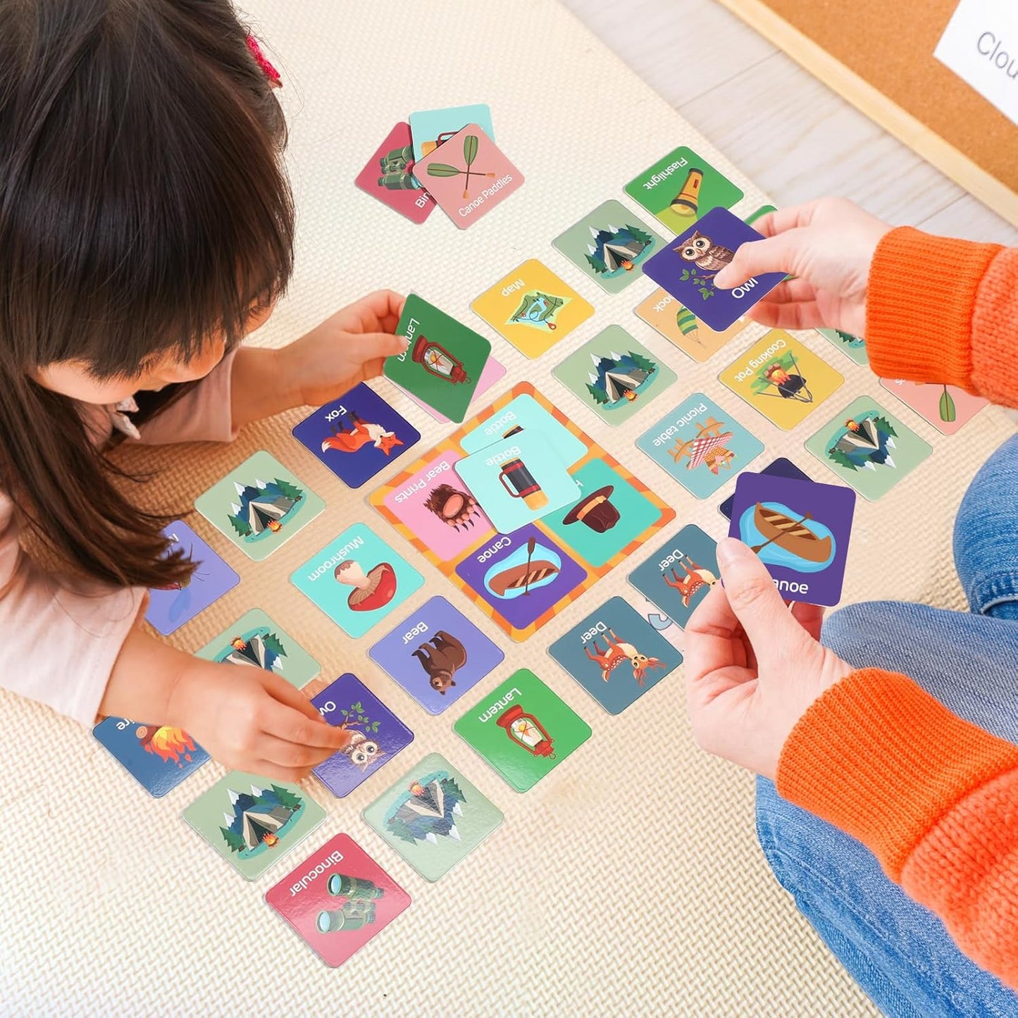 Fuutreo 82 Pcs Christian Memory Matching Games Religious Bible Matching Cards Memory Game Concentration Cards for Winter Holiday Educational Gifts Family Supplies