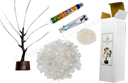 Multi Gemstone Chakra Decor Crystal Tree DIY Kits for Adults Kids, Makes a Perfect Office Table Feng Shui Tree Holistic Gifts for Women