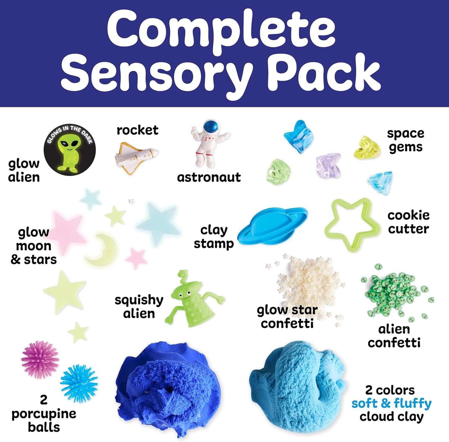 Creativity for Kids Sensory Pack: Farm, Sensory Toys for Toddlers, Pretend Play Farm Animals for Kids, Toddler Travel Toys & Spring Crafts (Ages 3+)