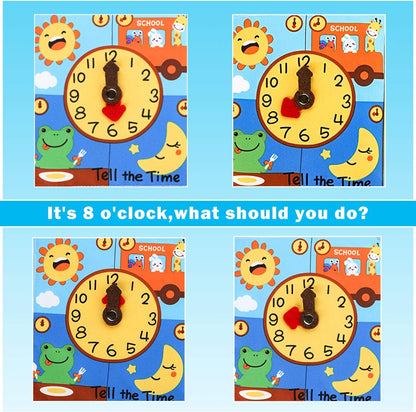 beiens My Quiet Books - Soft Activity Books for Babies, Toddler Learning Sensory Story Book, Life Skill Education & Identify 3D Cloth Books for Infants, Non Toxic Boys and Girls Soft Toys