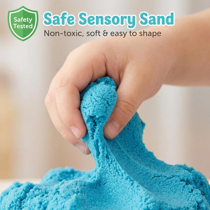 Carolart Pet Sensory bin,Dog and Cat Sandbox for Kids,Kids Play Sand Kit,Pet Play Set with Sensory Sand,Pet Care Play Set,Role Pretend Play Beach Toy Birthday Gift for Girls Boys 3 4 5 6 Years Old