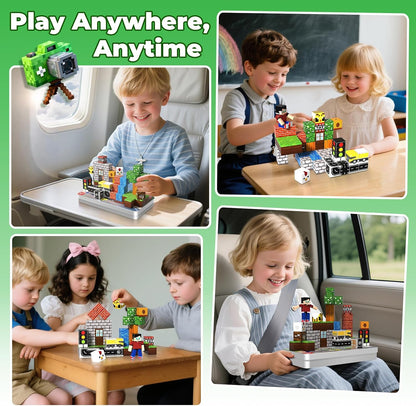 160 Pcs Magnetic Blocks - Magnetic Building Blocks for Kids Ages 4-8, Magnet Cubes Stacking Toy, Classroom STEM Toys, Birthday Gift for 3+ Year Old Boys Girls (Patent Pending)