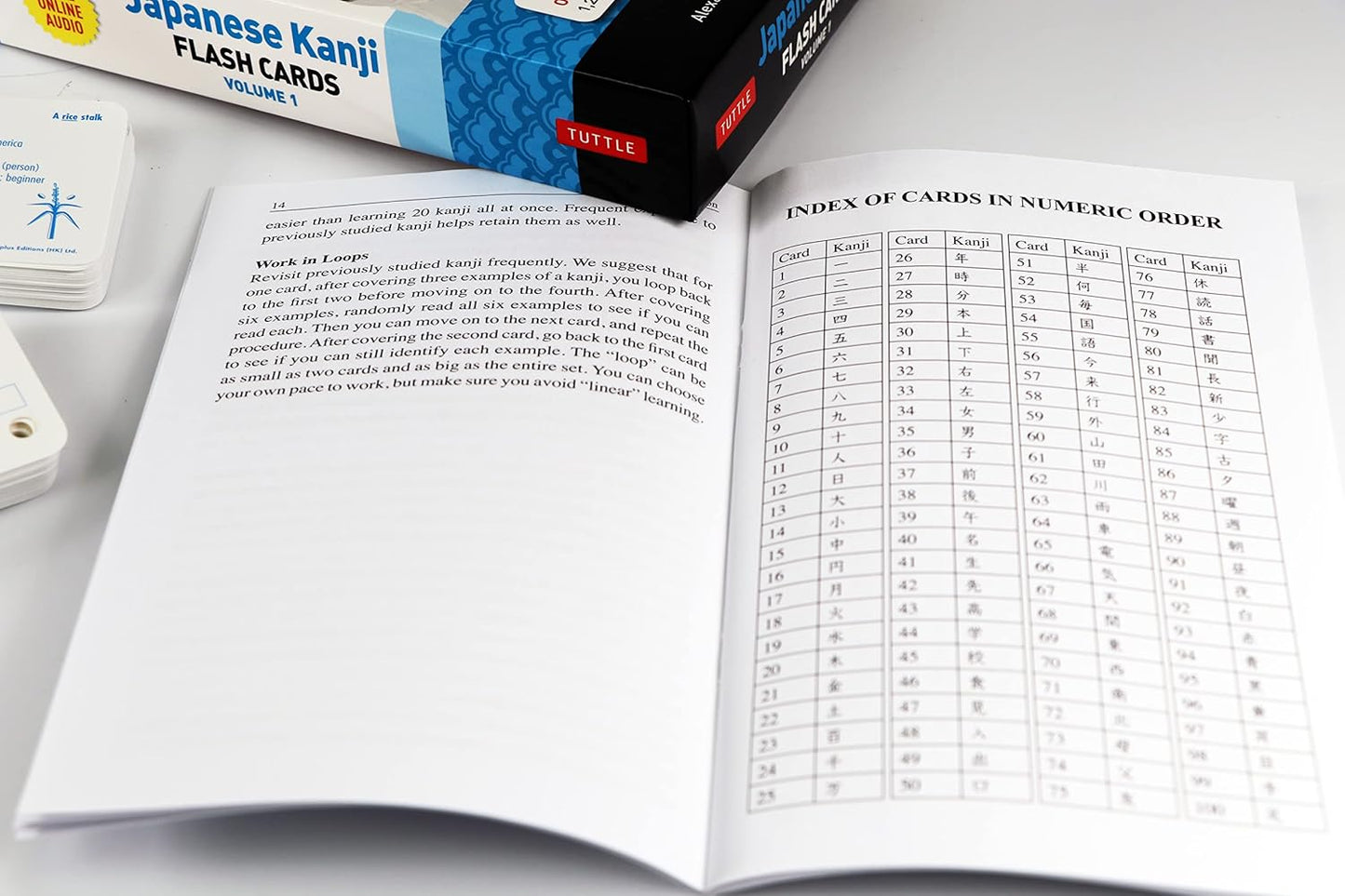 Japanese Kanji Flash Cards Kit Volume 1: Kanji 1-200: JLPT Beginning Level: Learn 200 Japanese Characters Including Native Speaker Audio, Sample Sentences & Compound Words