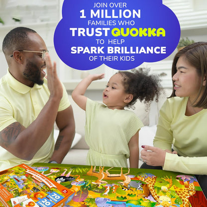 United States Puzzles for Kids Ages 4-6 - 70 Pcs USA Map Kids Puzzle with 50 Cards 400+ USA Facts - State & Capitals Floor Jigsaw Puzzles for Children 6-8 - Educational Toys Gift for Boys Girls