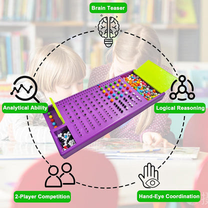 KIDAMI Code Breaker, Classic Codebreaking Travel Board Game, Brain Puzzle Set - 2 Player Battle of Famliy Game, Toys for Kids & Adult