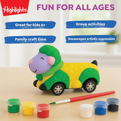 Highlights Paint Your Own Plaster Figurine & Activity Kits – DIY Art Sets with Figurines, Paints, Brush & Bonus Activities – Multiple Themes – Ages 6+