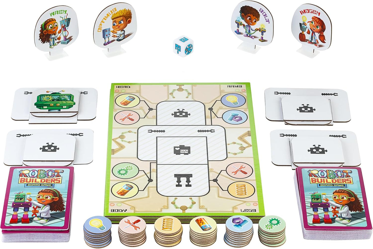 Robot Builders Board Game - Exciting Robot Building Competition for Kids Ages 5 and Up - Children Learn New Skills While Racing to Collect Matching Tools and Parts
