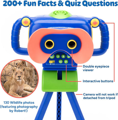 Educational Insights GeoSafari Talking Wildlife Camera - Preschool Science Learning Toys, Animal Science Stem Toy, Animal Facts with Robert Irwin, Interactive Educational Toys for 4+ Year Old Kids