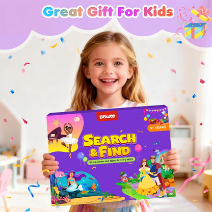 Search and Find Activity Books for Kids Ages 3-5, Travel Games Toys for Car Airplane, Road Trip Activities for Kids Games 4-8, Preschool Learning Activities, Educational Seek Game,Gifts for Boys Girls