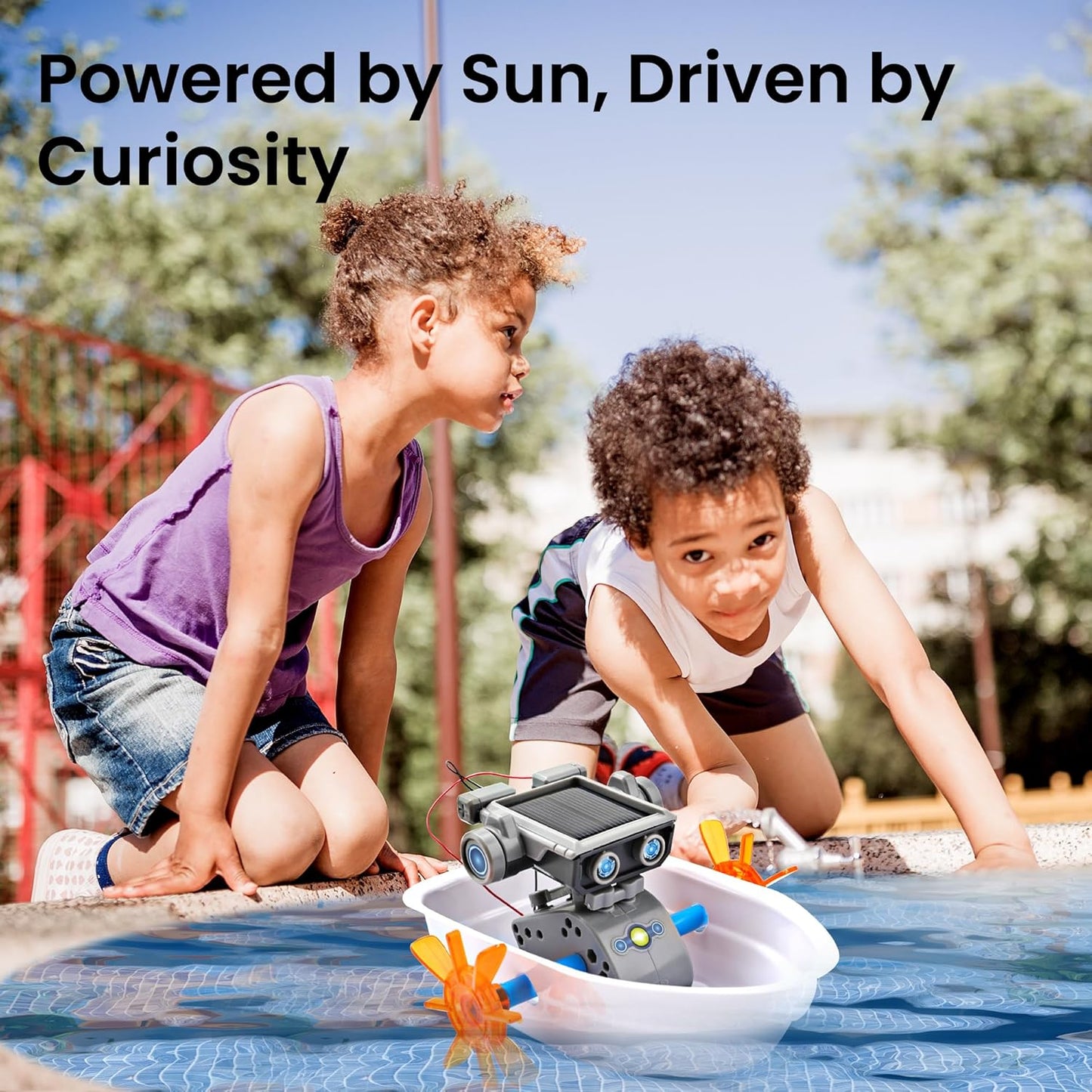 Sillbird Solar Robot Building Kit STEM Gift for Boys Aged 8-13, 15-in-1 DIY Science Educational Robotic Toy for Kids Teens Birthday, Powered by the Sun or Battery with 212 Pieces