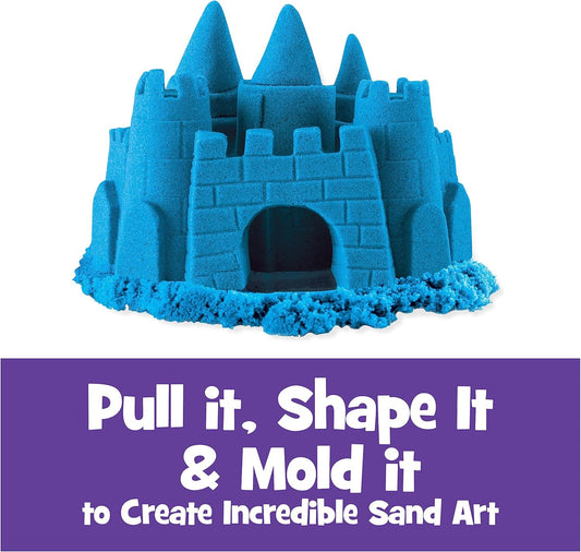 Kinetic Sand, The Original Moldable Sensory Play Sand, Blue, 2 lb. Resealable Bag, Ages 3+