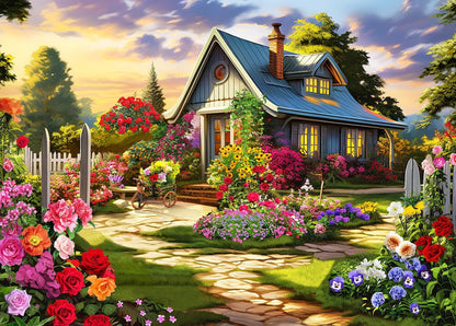 Jigsaw Puzzles for Adults 1000 Piece Puzzle for Adults 1000 Pieces Puzzle 1000 Pieces-Idyllic Rural Summer Landscape