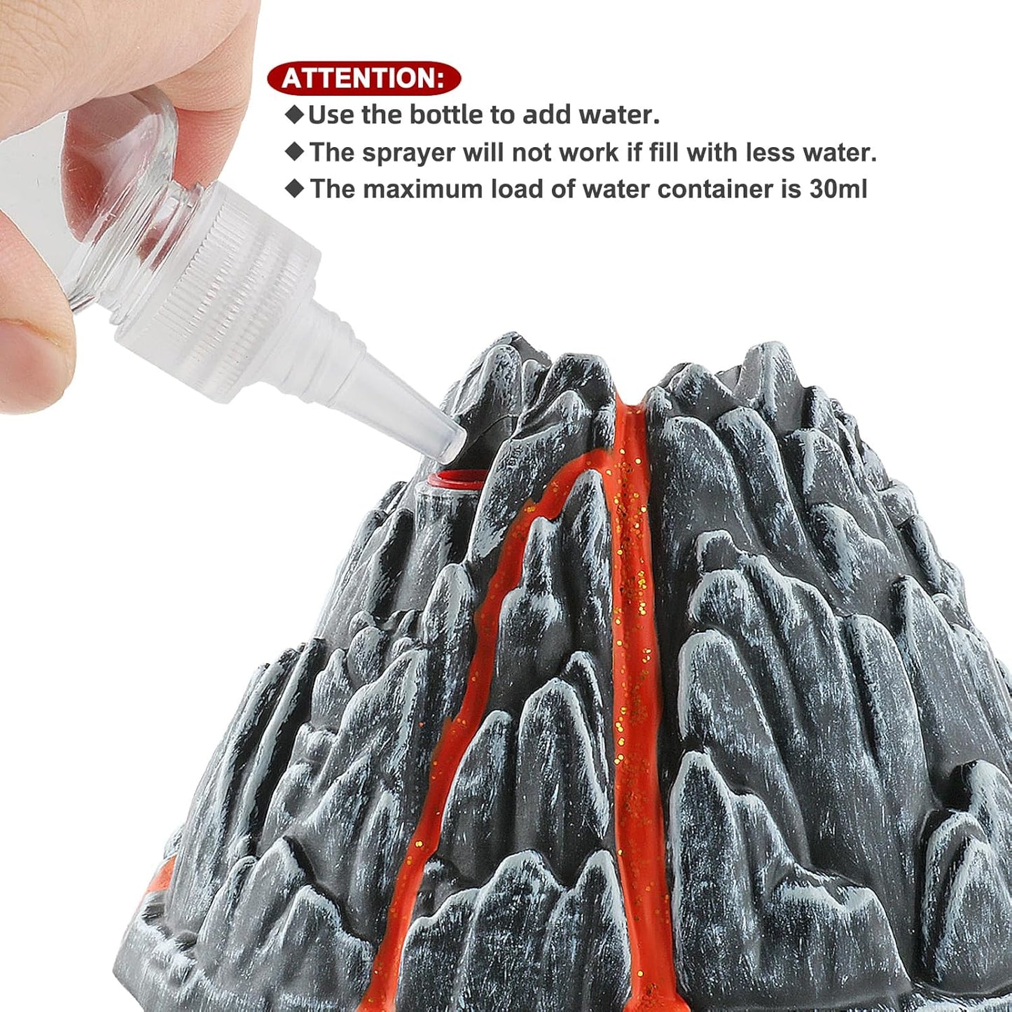 DINOBROS Volcano Toy for Kids 3-5, Mist-spouting Volcano Model with Dinosaur Sounds, Simulated Volcano Gifts for Boys and Girls