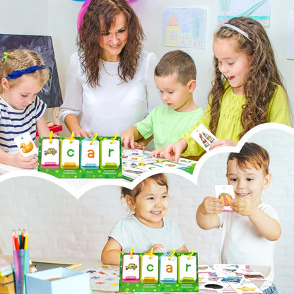 Lachilly Sentence Building Flip Chart, 40 Sentence Builder Game, Vocabulary & Grammar, Activity Educational Learning Tool, Phonics Learning Supplies, Speech Therap, School Supplies