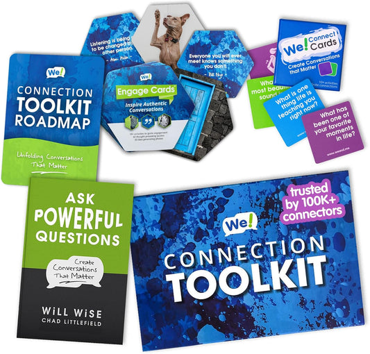 We! Connect Cards - Conversation Cards to Build Trust & Connection - Ideal Office Games, Ice Breakers & Educational Team Building Games - Featured by TEDx (60 Color-Coded Pieces)