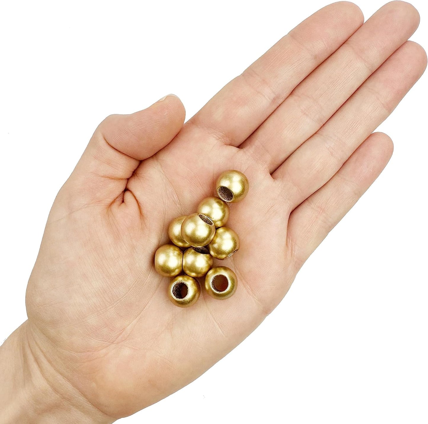 300 Acrylic Large Hole Beads for Crafts and for Hair 10mm x 12mm Acrylic Barrel Beads with 5.7mm Large Hole, Glossy Primary Assortment