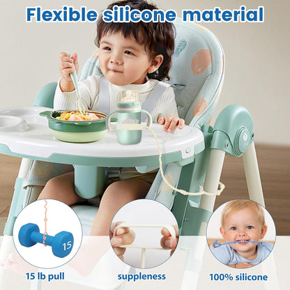 Toy Straps for Baby,RTMOK Silicone Setpacifier Clip,Applies to Car Seat Toy,Teether Toy,High Chair,Stroller Accessories,Baby Toy Clips,Cribs,Rocking Chair