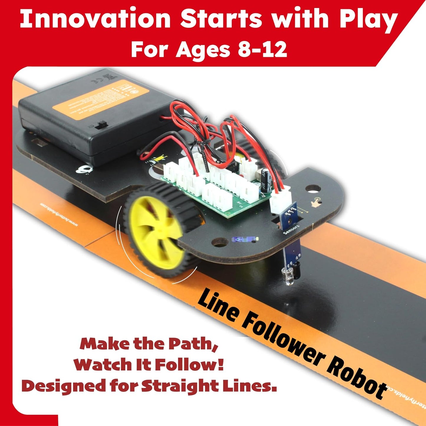 Butterfly EduFields 10-in-1 STEM Robotics Kit for Kids Ages 8-14 | Electronics & Engineering Science Kit with Circuit Board Projects | Educational Robot Building Kit