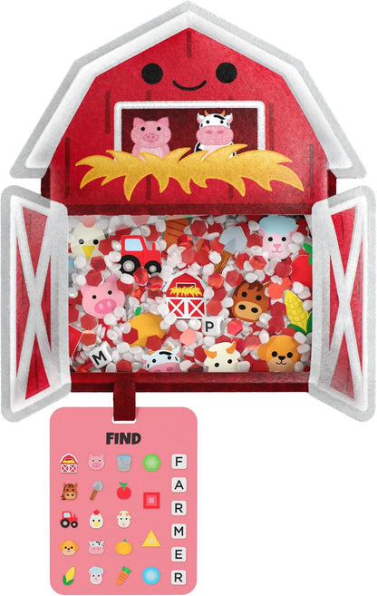 Vango BIZYBOO - The Original Seek & Find Plush - Hidden Object Search Problem Solving Educational Matching Game for Kids 2 and Up (Spike)