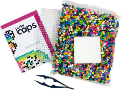 Perler Colors of Nature Deluxe Box Caps Beads Kit, 4000pcs