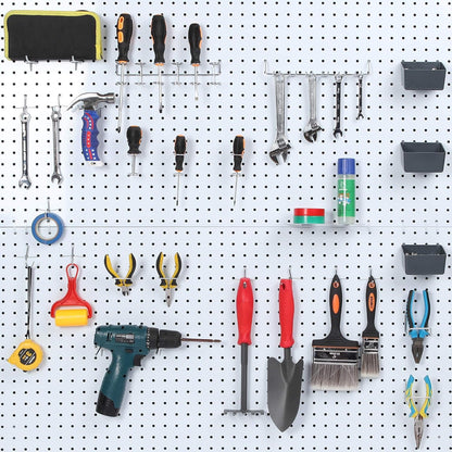 Pegboard Hooks, with Bins, Peg Locks, for Organizing Various Tools, 188 PCS, 80 of Which are Locks