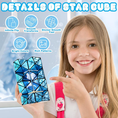 Star Cube Magic Cube Set, 2 in 1 Yoshimoto Cube for Kids and Adults, Toy for Boys and Girls Ages 8-12