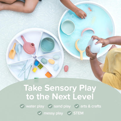 Inspire My Play Starter Bundle - Sensory Bin with Lid and Removable Storage Inserts