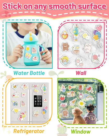 Halloween Sticker Books for Kids, Reusable Sticker Books for Toddlers, Halloween Travel Toys Acticities Crafts Birthday Gifts for Boys Girls Kids