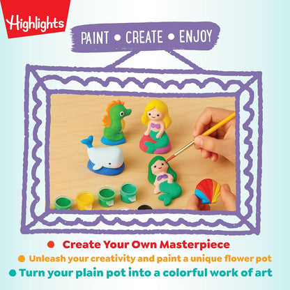 Highlights Paint Your Own Plaster Figurine & Activity Kits – DIY Art Sets with Figurines, Paints, Brush & Bonus Activities – Multiple Themes – Ages 6+