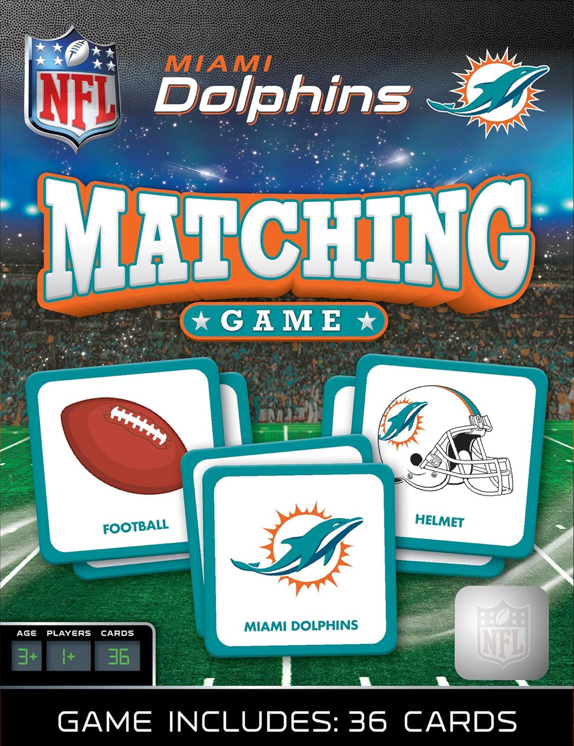 MasterPieces Sports Games - NFL Matching Game - Game for Kids and Family - Laugh and Learn