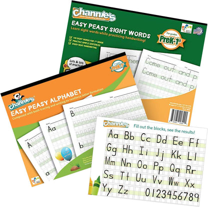 Dry Erase Number & Alphabet Flashcards for Kids Ages 3-5, 10 Numbers & 26 Visual ABC Flash Cards, Homeschool Learning Supplies, Summer School & After School Teaching Supplies for Handwriting Practice