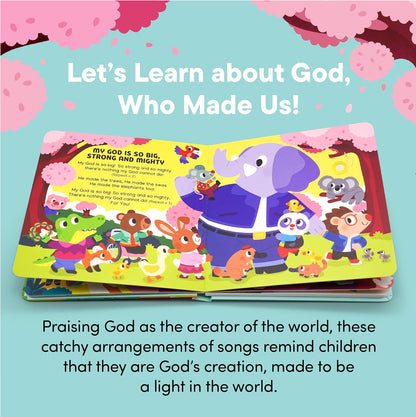 Dance with Jesus Christian Sound Books for Kids - 6 Bible Songs for Toddlers – Christian Gifts for Kids - Baby Bible for Baptism, Christening, Dedication Gifts, Sunday School, Preschool Homeschool