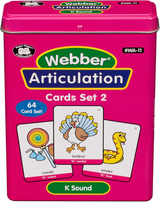 Super Duper Publications | Articulation K Sound Fun Deck | Vocabulary and Language Development Flash Cards | Educational Learning Materials for Children
