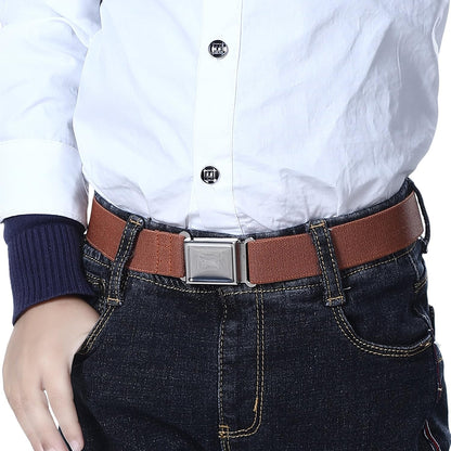 AWAYTR 3 PCS Kids Adjustable Magnetic Belts - Easy to Use Magnetic Buckle Belt for Boys and Girls