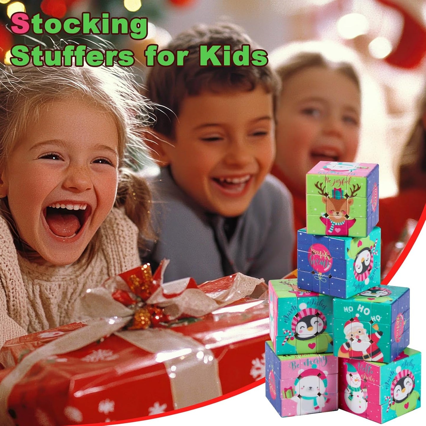 48 Pack Mini Cube Bulk, 1.18 Inch 3x3x3 Small Puzzle Cubes Set, Birthday Party Favors, Classroom Rewards Prizes, Stocking Stuffers, Easter Basket Fillers for Kids