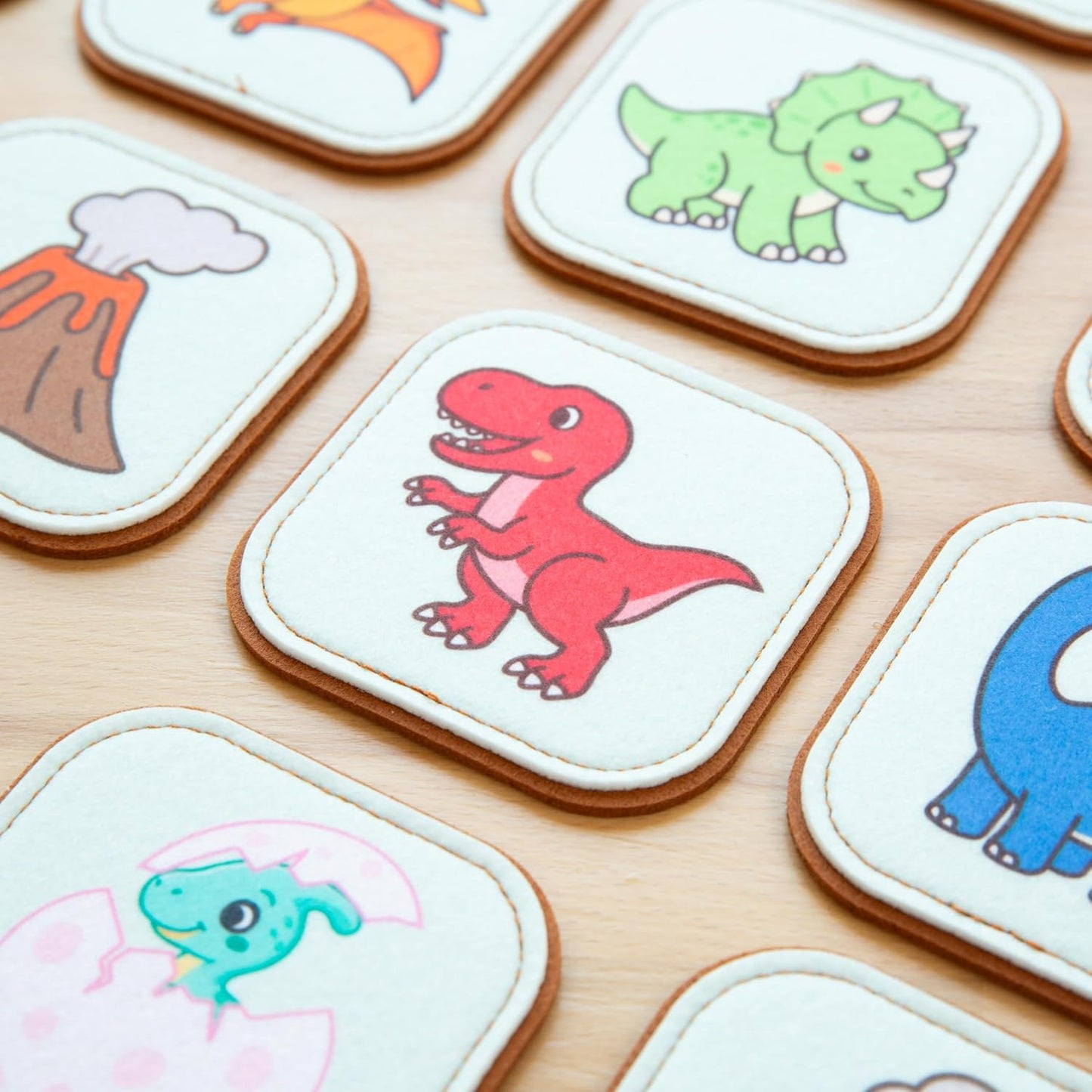 Felt Matching Game for Ages 2–4 – Soft and Safe for Ages 1+ – Montessori Memory Game – Sensory Flash Cards – Best Educational Gift for Ages 1–3 - Woodland Animal Theme