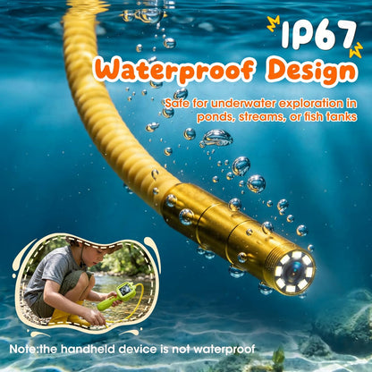 BESTISAN Borescope Scope Snake Camera with Light,Best Birthday Gifts for Boys,Girls Ages 4 5 6 7 8 9 10 11 Years Old,STEM Nature Science Exploration Educational Toy for Outdoor Indoor Adventures