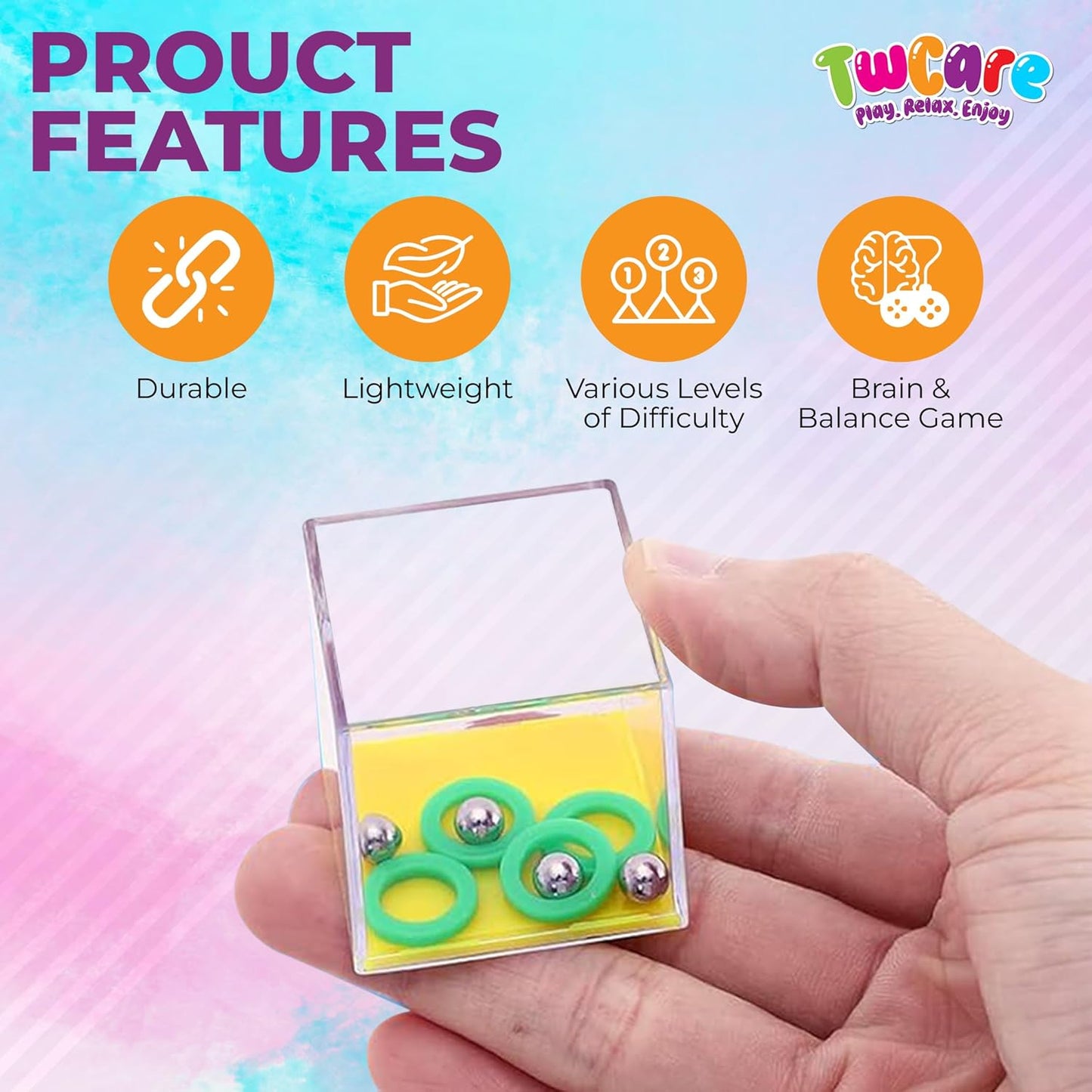 Brain Teaser Puzzle Cubes Party Favors for ADHD Autism Kids Adults 24 Pack Fidget Toy Set Gifts Mini Games Stress Relief Stocking Stuffers Bulk Goodie Bag Filler Treasure Box Classroom Prizes School